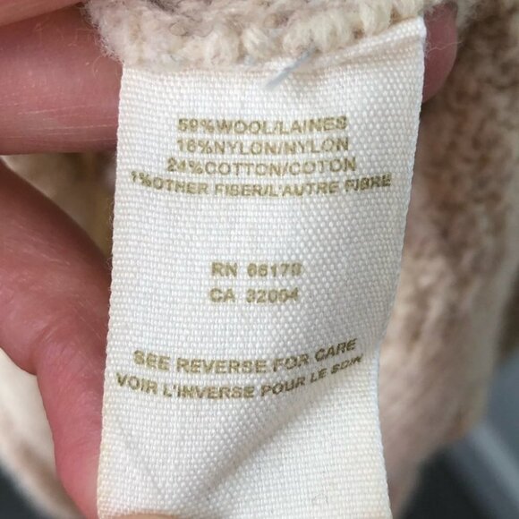 FREE People Brown Crochet & Beige Knit Dress Size Small - Picture 5 of 8